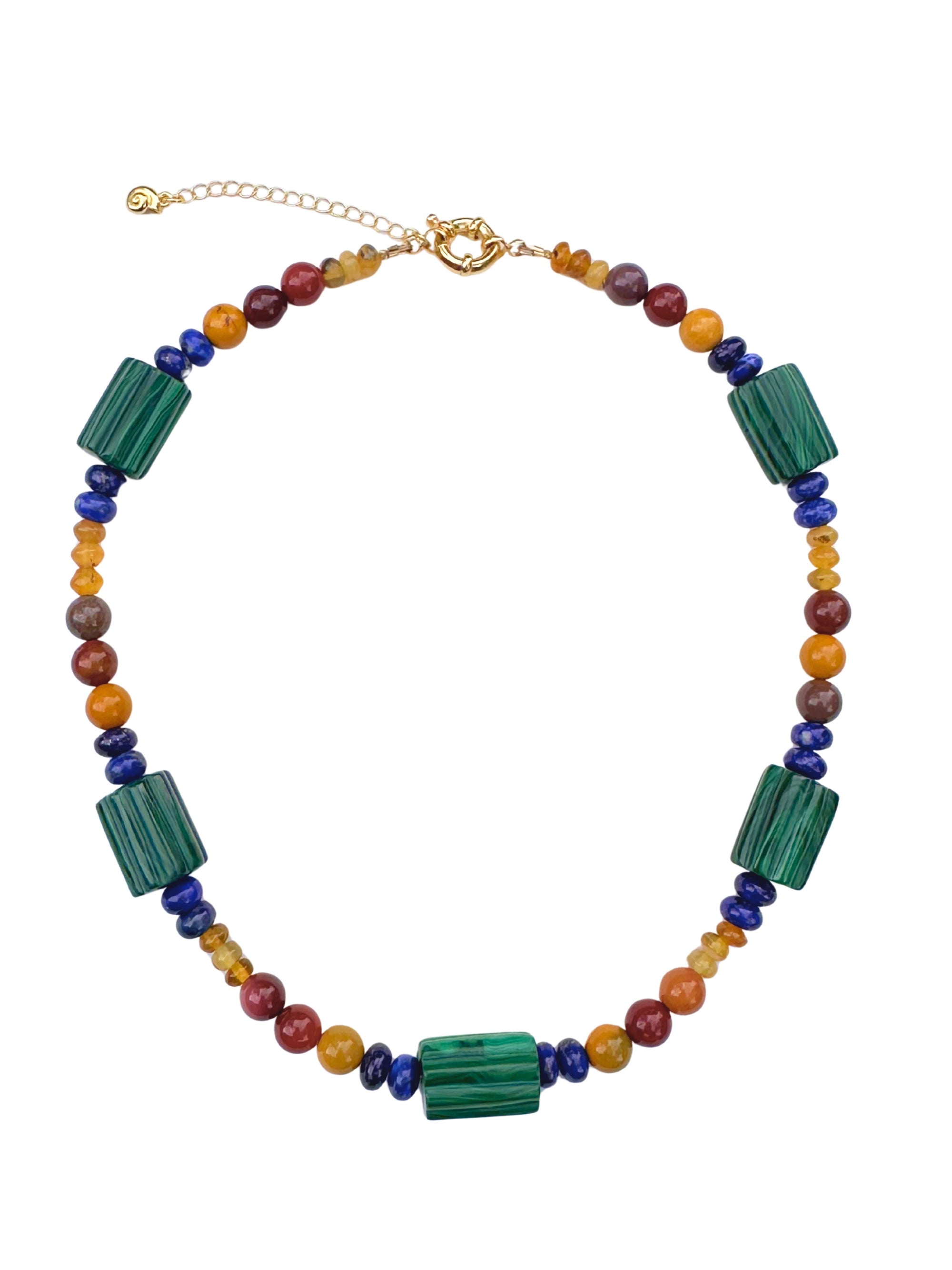 Malachite and Lapis Necklace