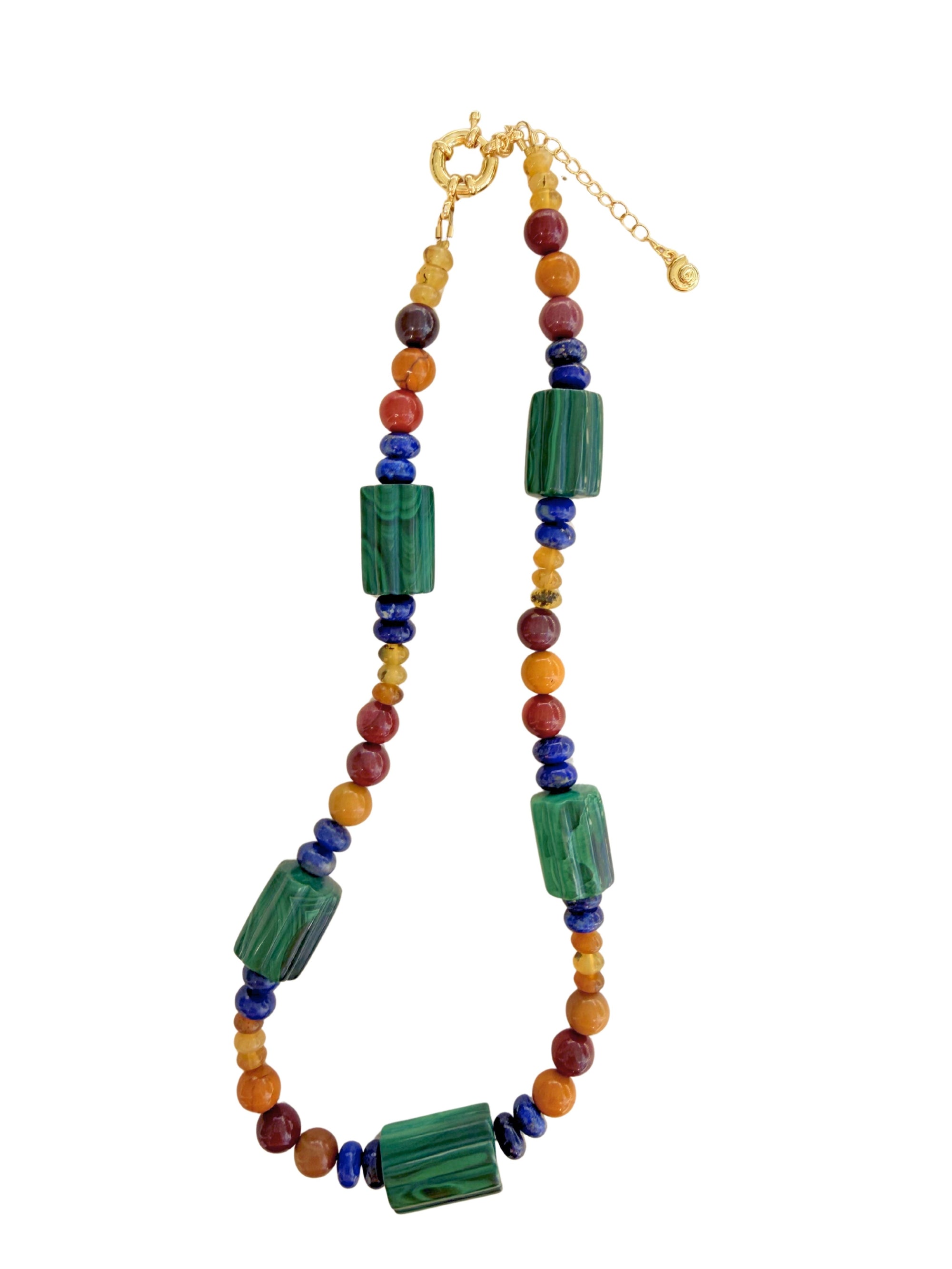 Malachite and Lapis Necklace