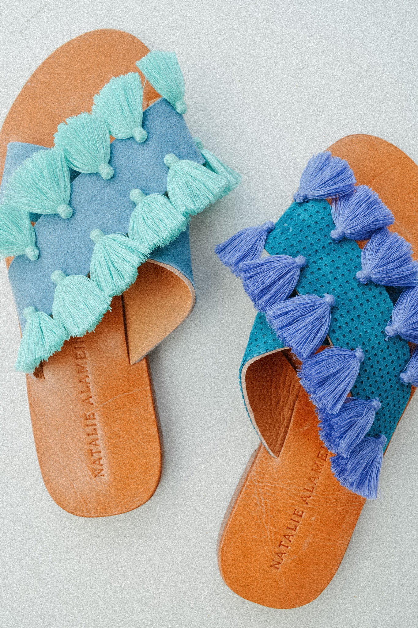 VIOLET STORM BLUE MISMATCH SLIDE