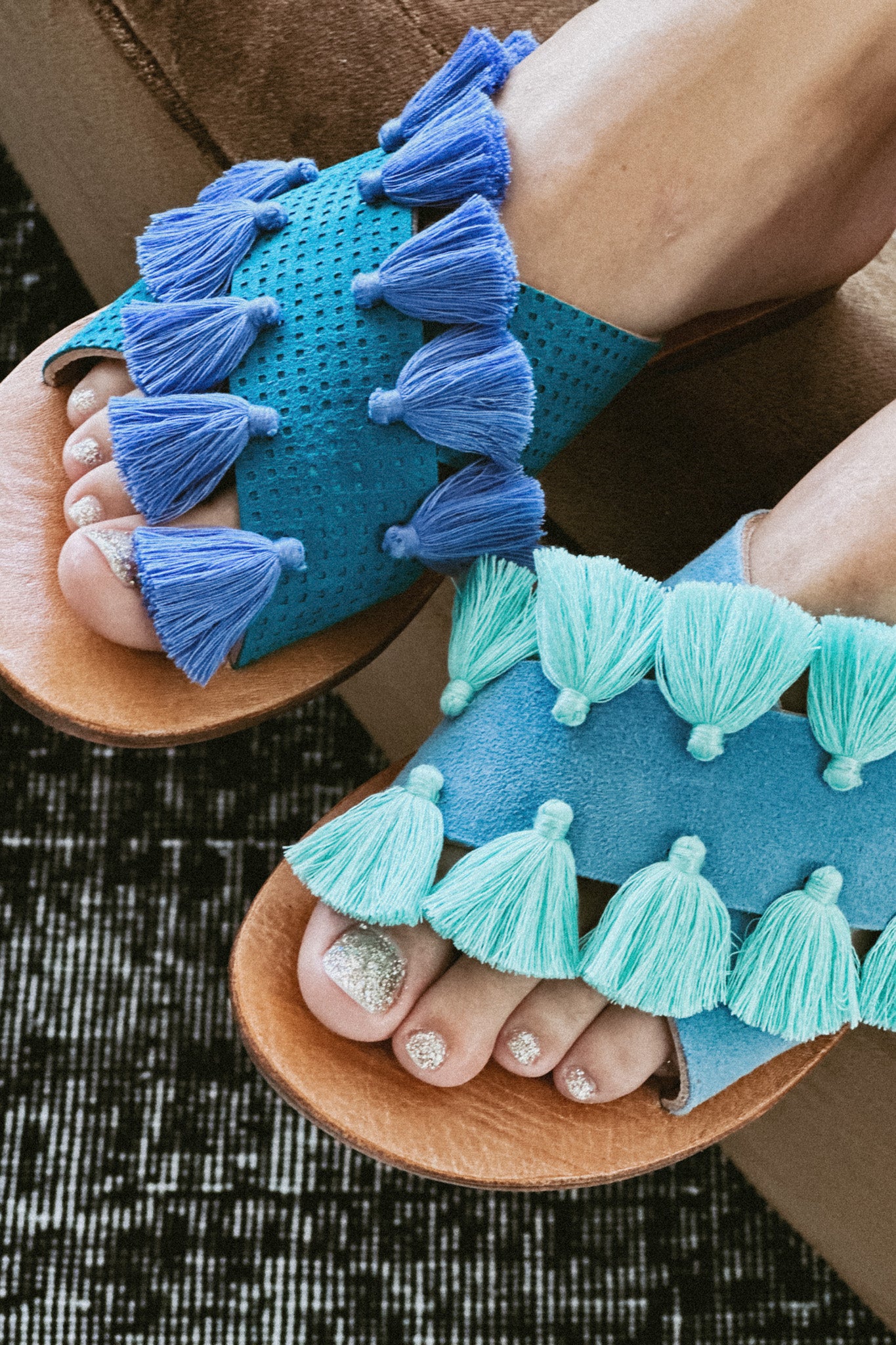 VIOLET STORM BLUE MISMATCH SLIDE