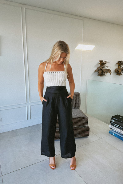 THE MONTE TUXEDO PANT BLACK