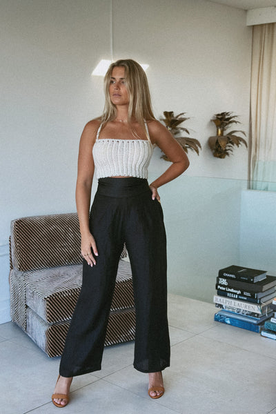THE MONTE TUXEDO PANT BLACK