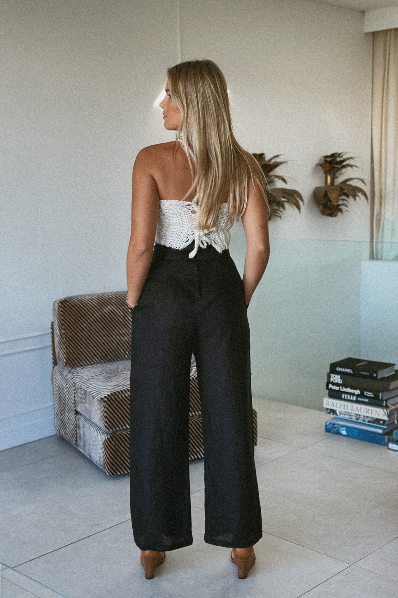 THE MONTE TUXEDO PANT BLACK