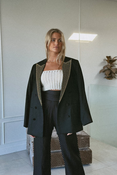 THE MONTE TUXEDO PANT BLACK