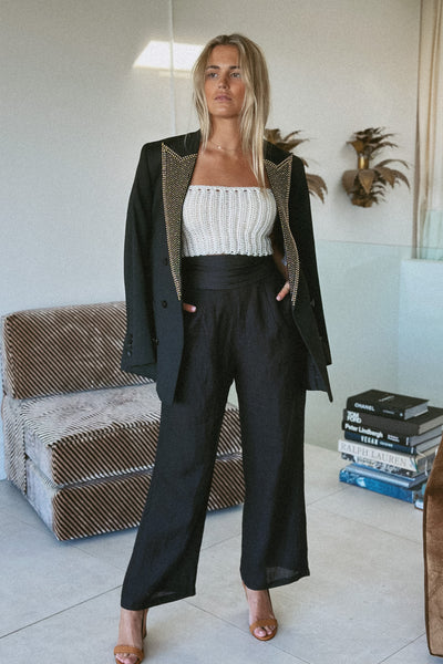 THE MONTE TUXEDO PANT BLACK