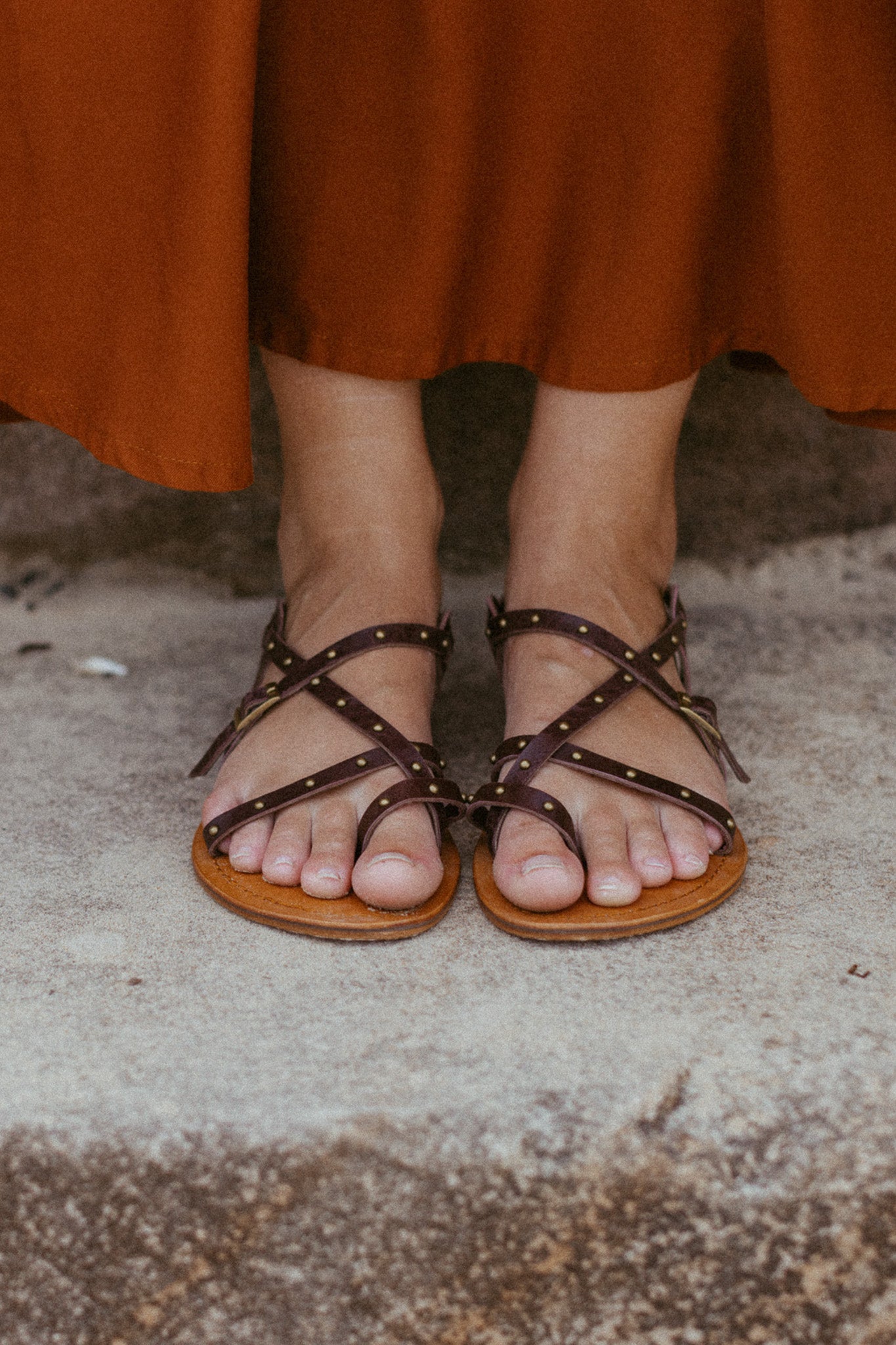 Maximus Brown Gladiator Sandal