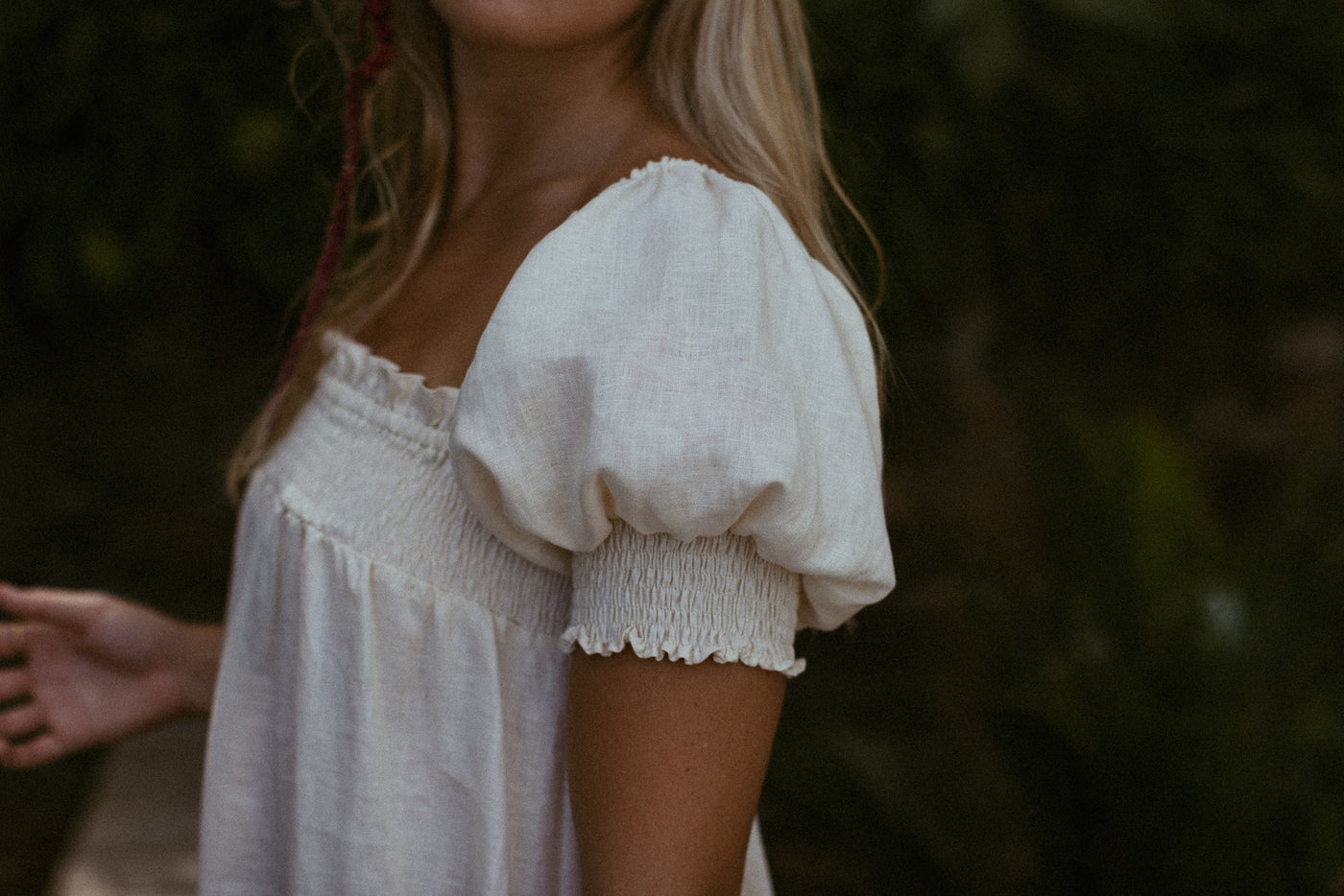 THE FLEUR MAXI DRESS ANTIQUE CREAM