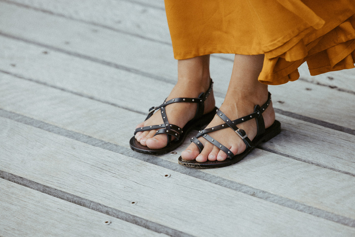 Maximus Black Gladiator Sandal