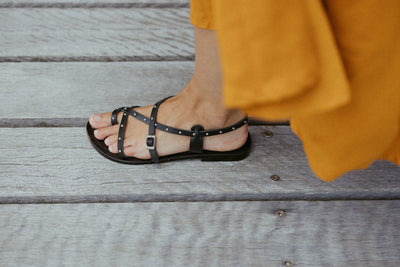 Maximus Black Gladiator Sandal