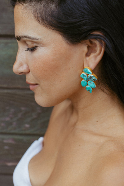 EBONY TURQUOISE EARRINGS