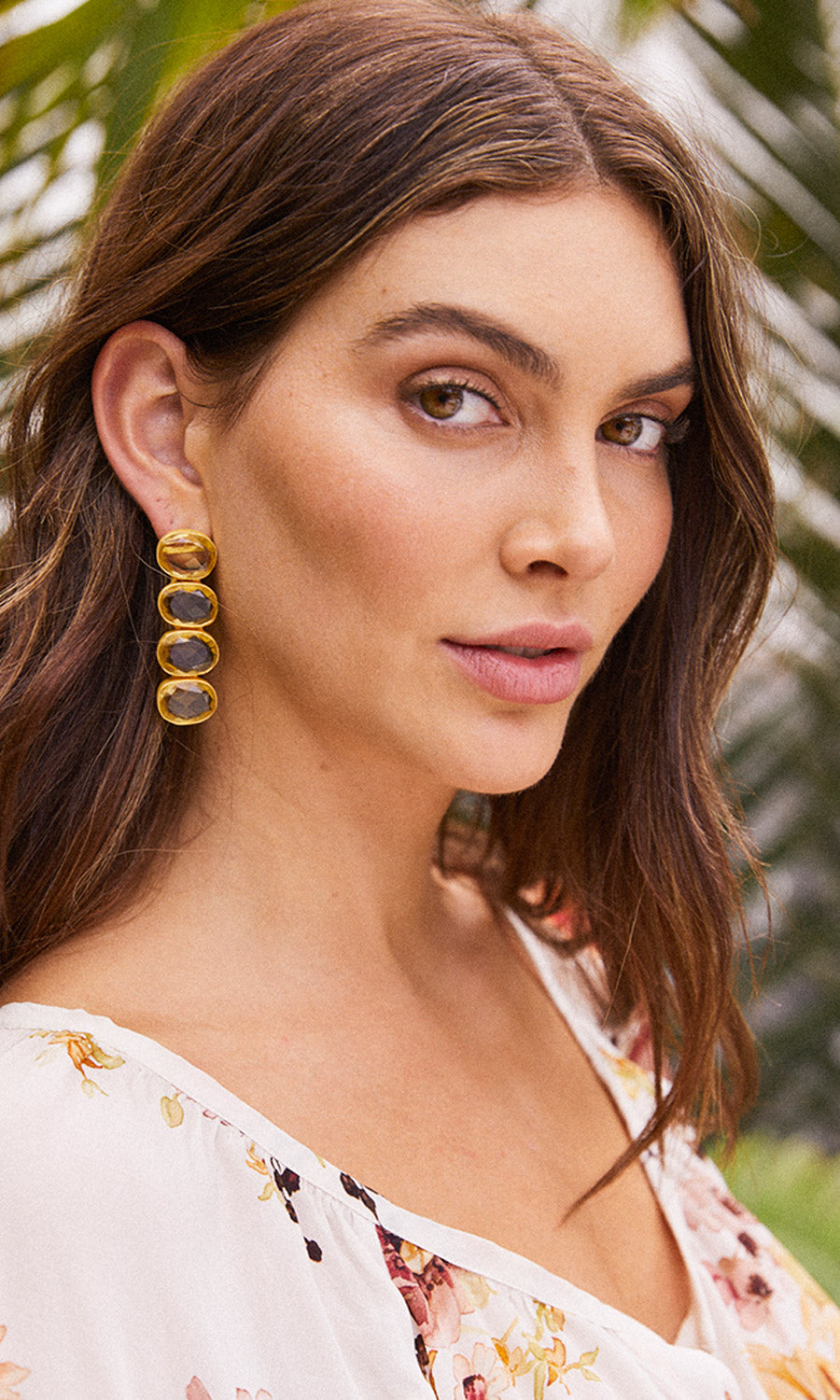 AVA LEMON QUARTZ EARRINGS