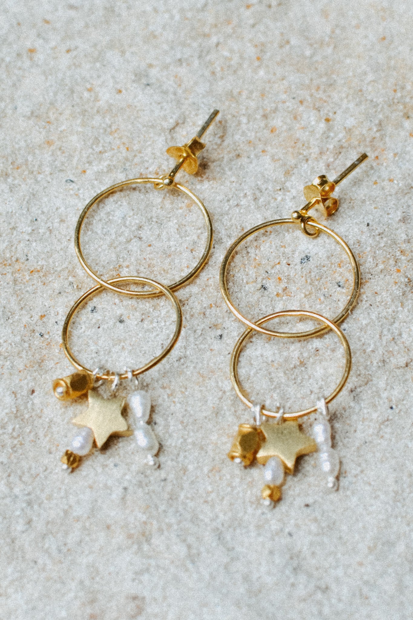 DEMI TRIPLE DROP HOOP EARRINGS