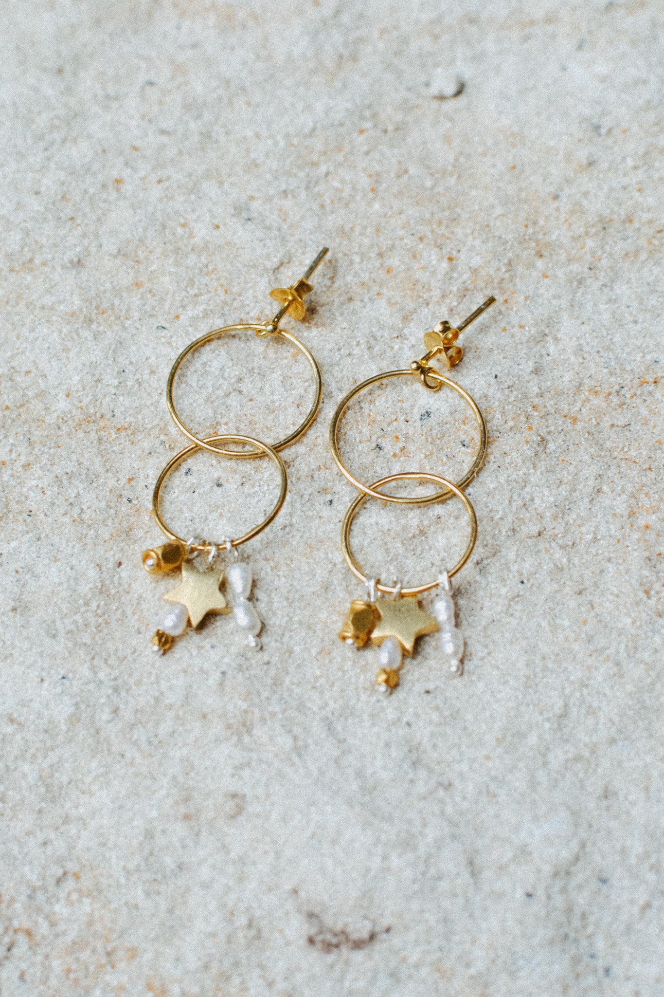 DEMI TRIPLE DROP HOOP EARRINGS