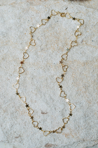 LYLA STAR AND HEART NECKLACE