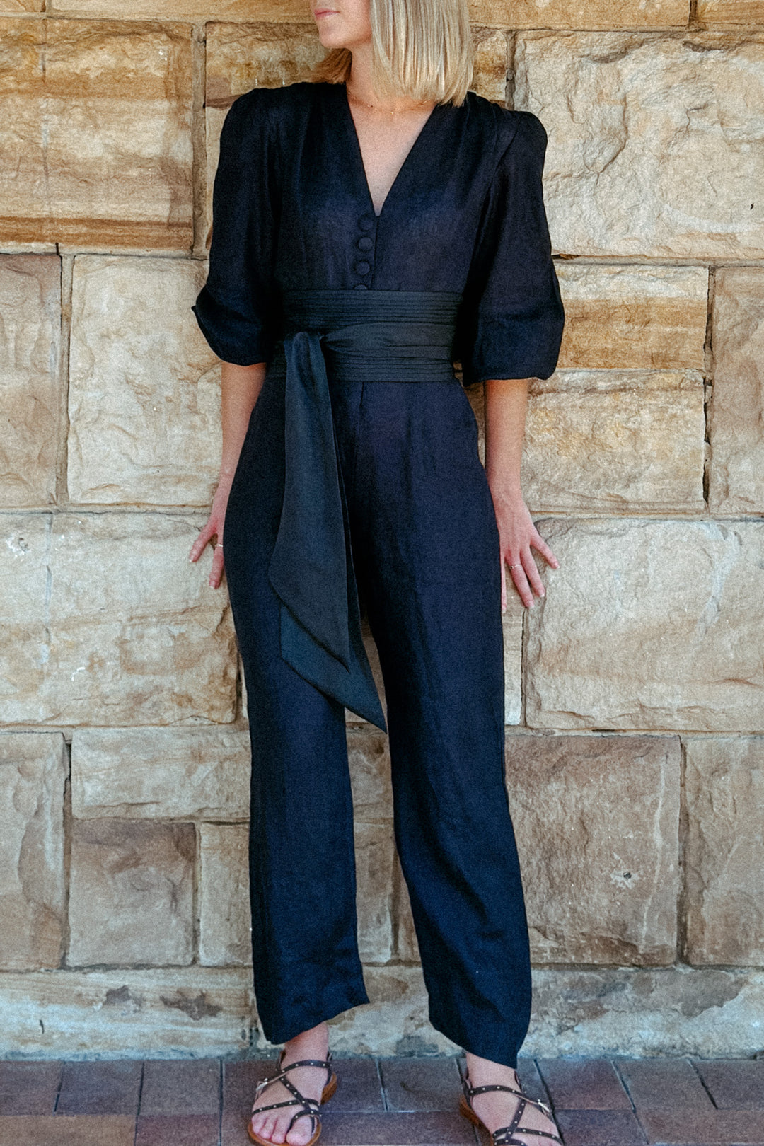 LA DAME BLACK SIGNATURE JUMPSUIT