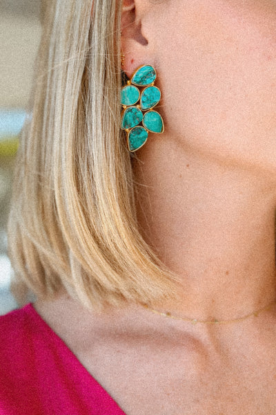 EBONY TURQUOISE EARRINGS