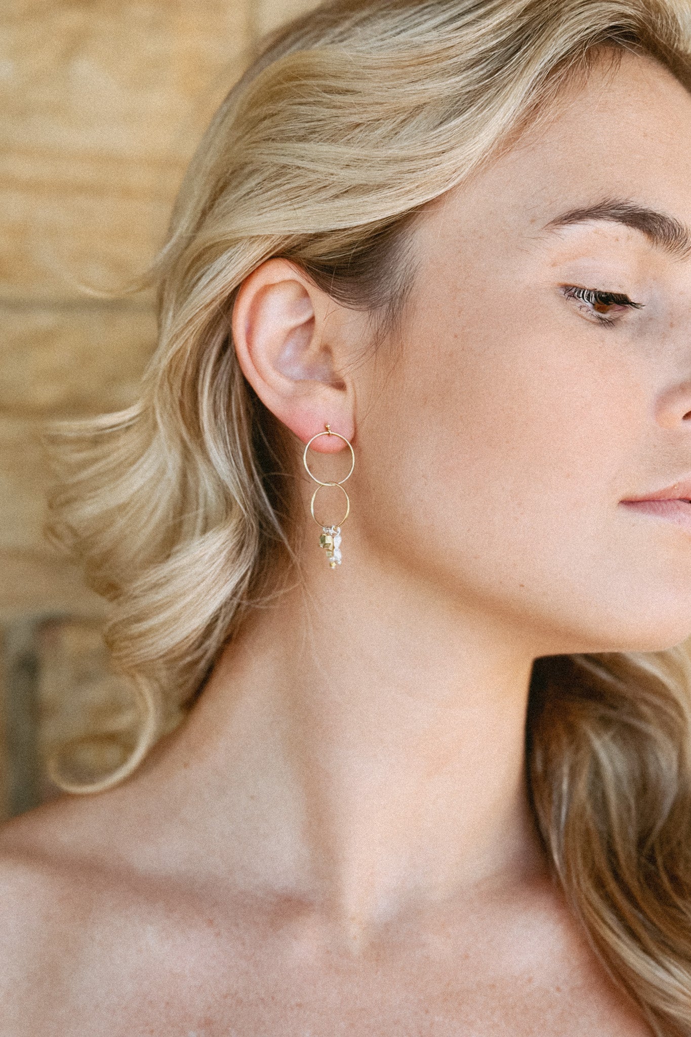 DEMI TRIPLE DROP HOOP EARRINGS