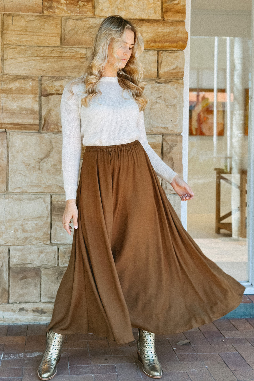 JAYA SKIRT CHOCOLATE