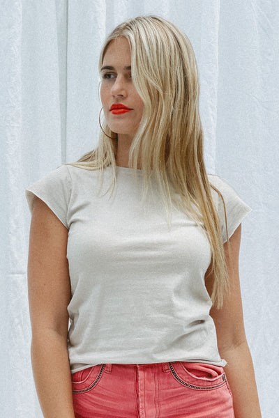 Jo Beige basic tee