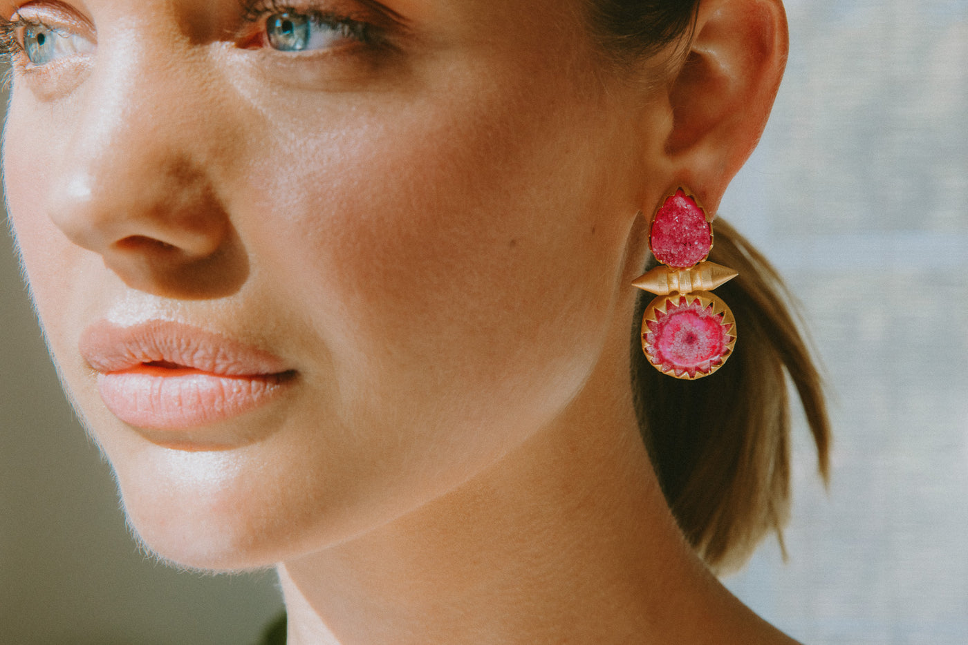 JORDAN LOVE BOMB PINK EARRINGS
