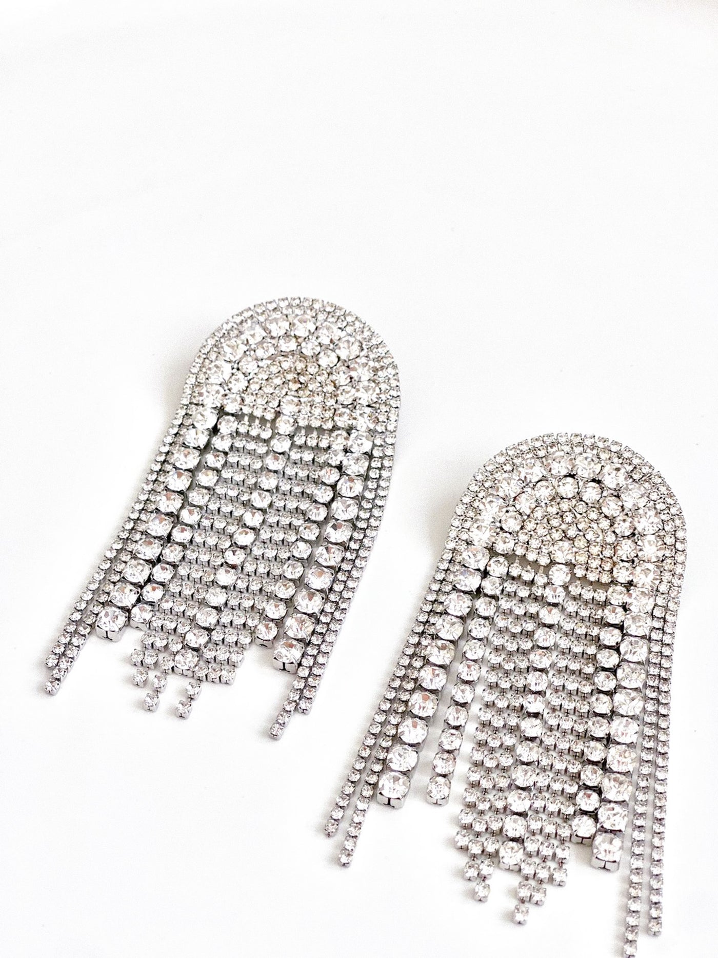 CARMEN DIAMONTE EARRINGS SILVER