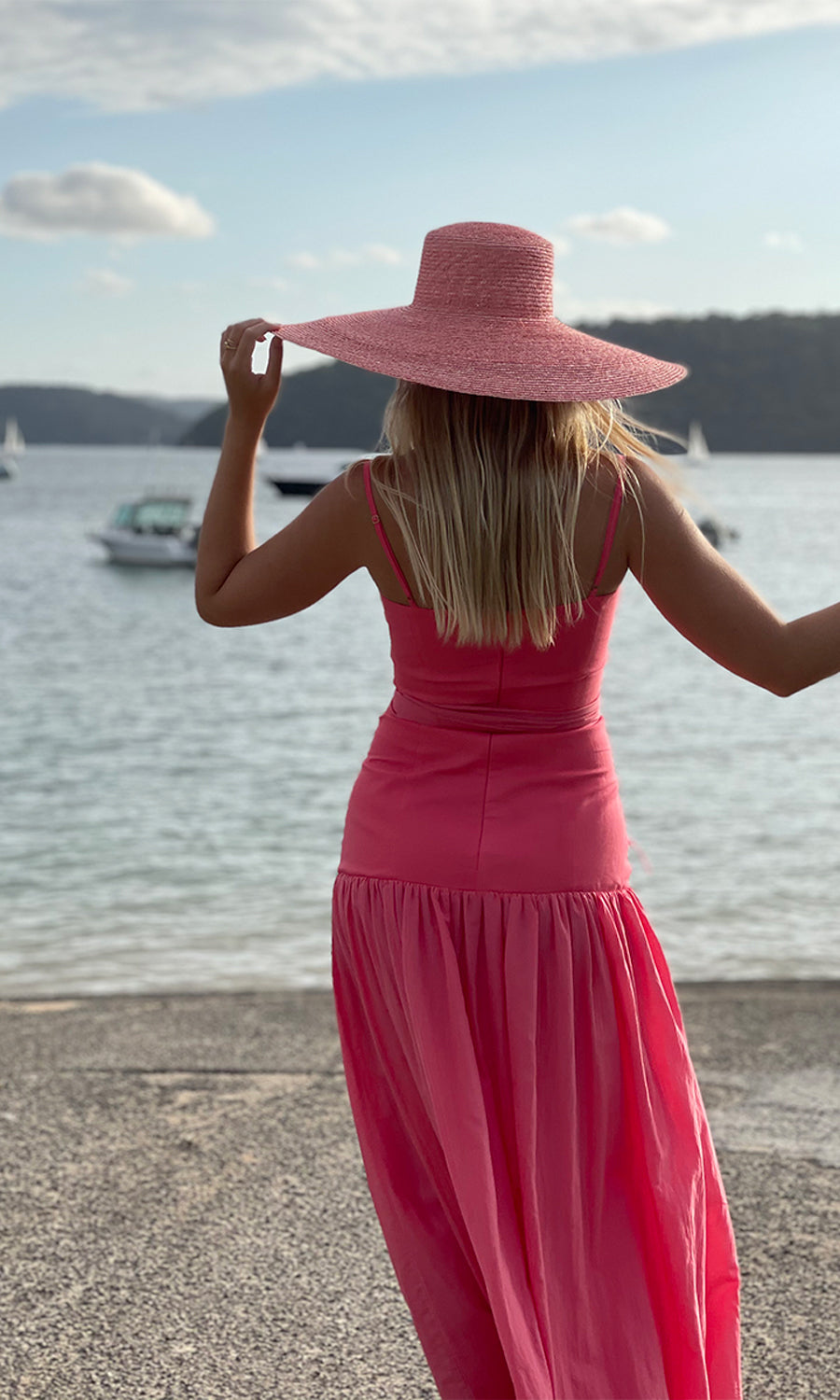 SARDINIA SUN GARDEN PARTY DRESS CORAL