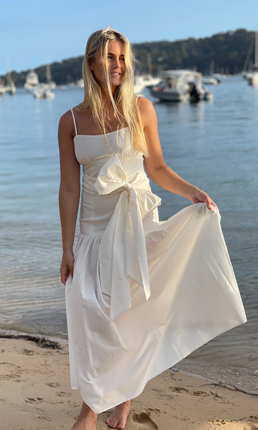 SARDINIA SUN GARDEN PARTY DRESS WHITE
