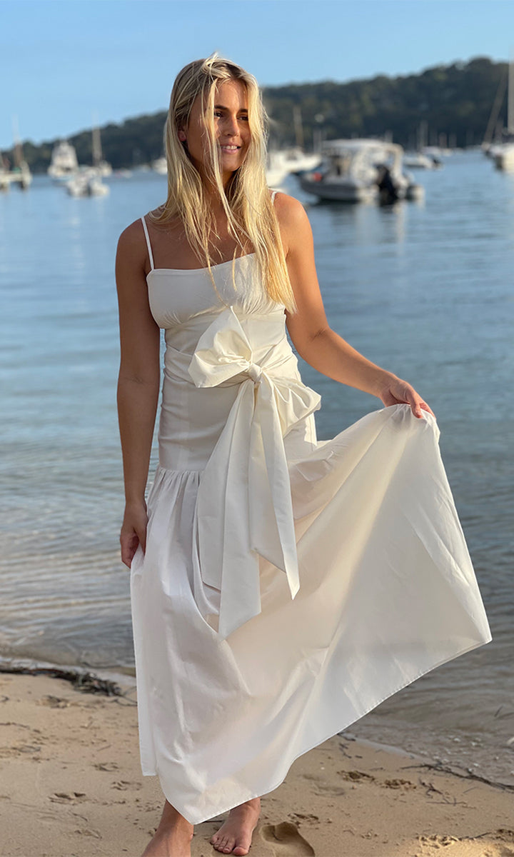 SARDINIA SUN GARDEN PARTY DRESS WHITE