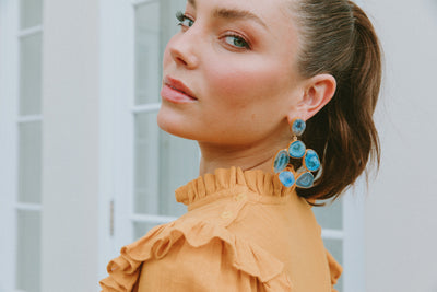 IONA JEWEL BLUE EARRINGS