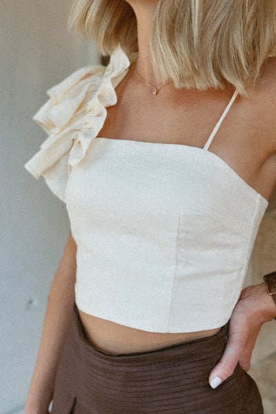 ROSIE TOP ANTIQUE CREAM