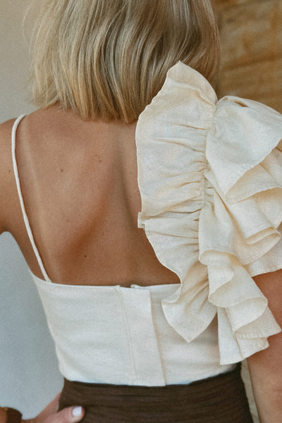 ROSIE TOP ANTIQUE CREAM
