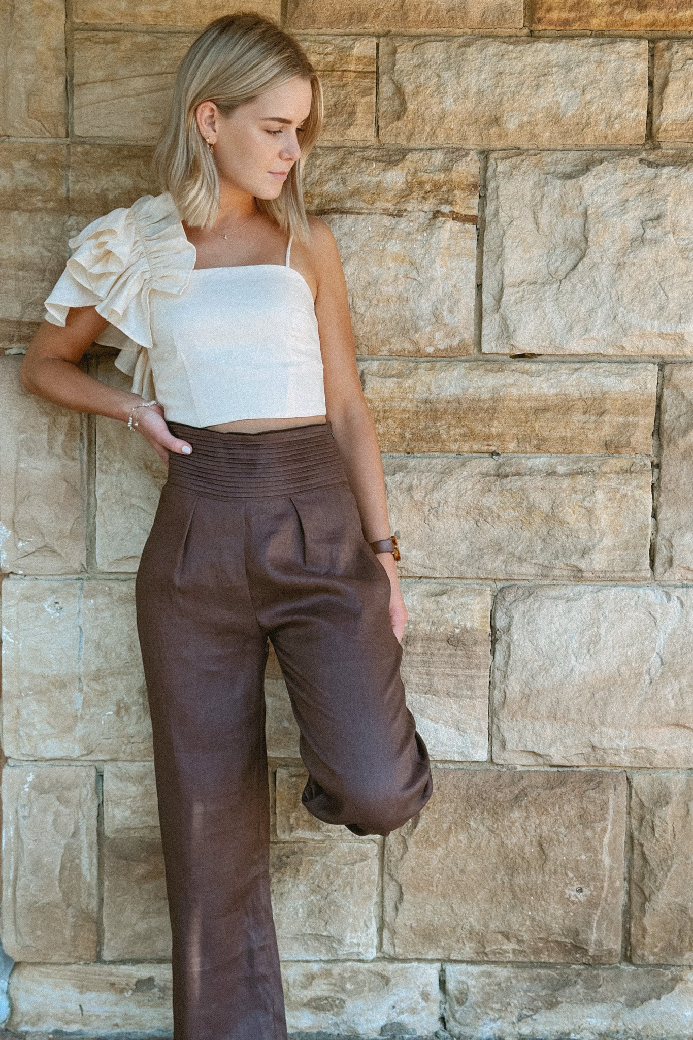 ROSIE TOP ANTIQUE CREAM