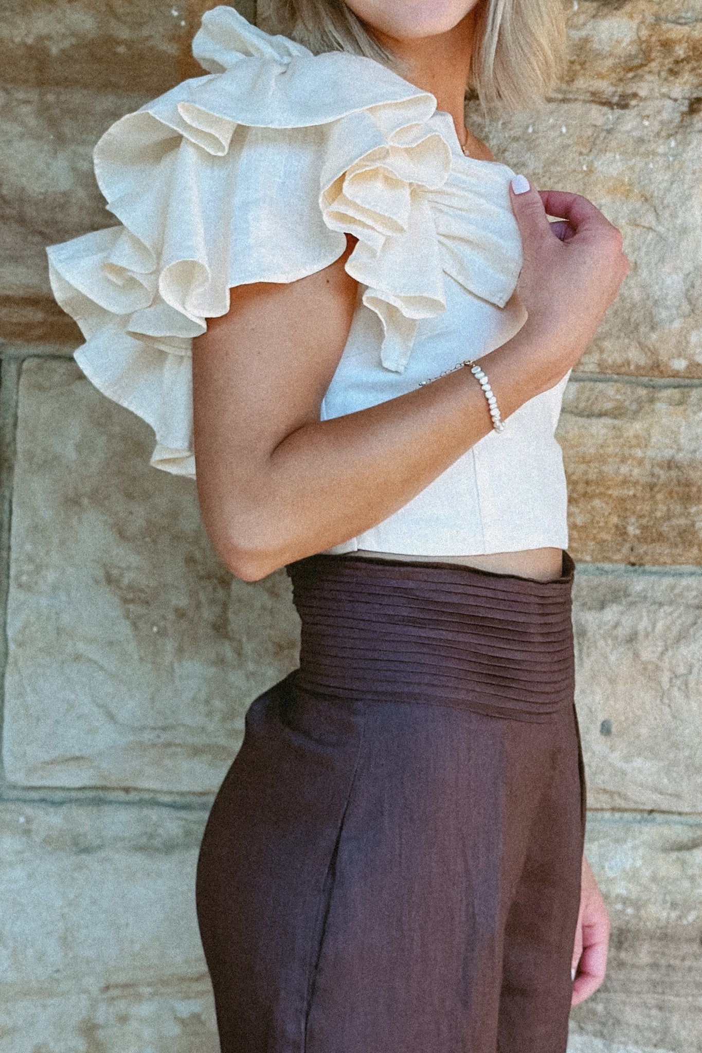ROSIE TOP ANTIQUE CREAM