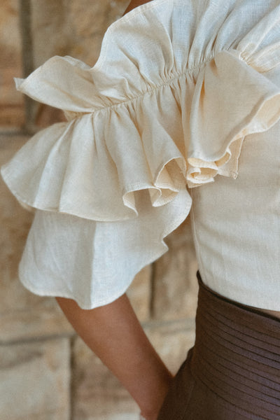 ROSIE TOP ANTIQUE CREAM
