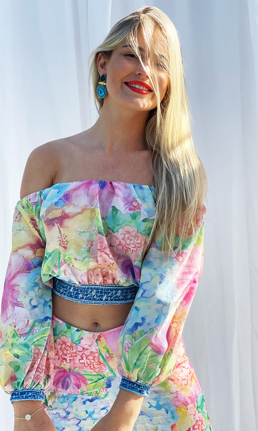 FRUITS OF JAIPUR OFF THE SHOULDER TOP