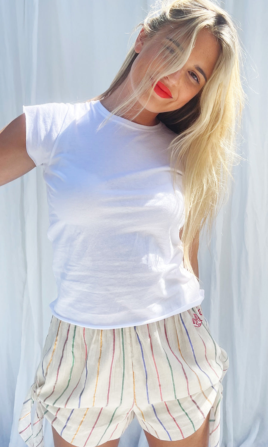 APPLE AND EVE WHITE TEE