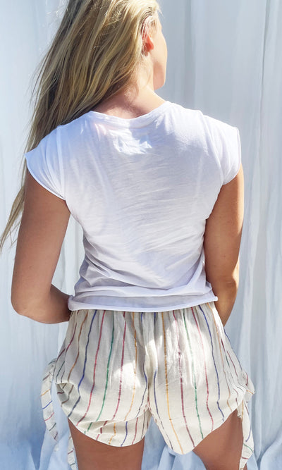 APPLE AND EVE WHITE TEE