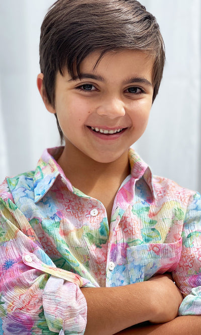 FRUITS OF JAIPUR LITTLE BOYS SHIRT